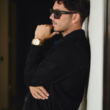 Éclectique Tobia's Suede Oversized Leather Bomber Jacket