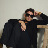 Éclectique Tobia's Suede Oversized Leather Bomber Jacket
