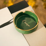Éclectique Staple Gold Trim Ceramic Ashtray
