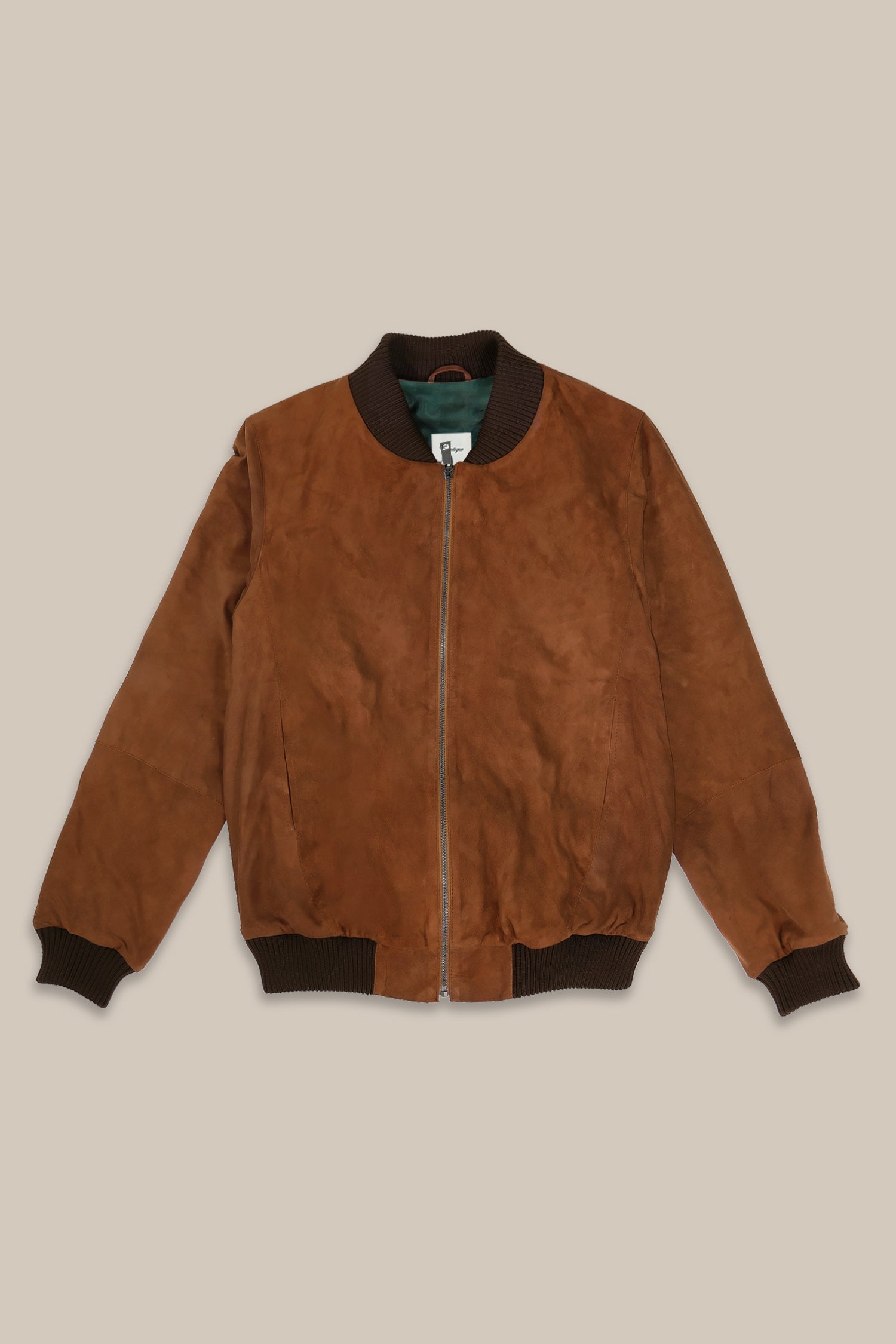 Éclectique Tobia's Suede Oversized Leather Bomber Jacket