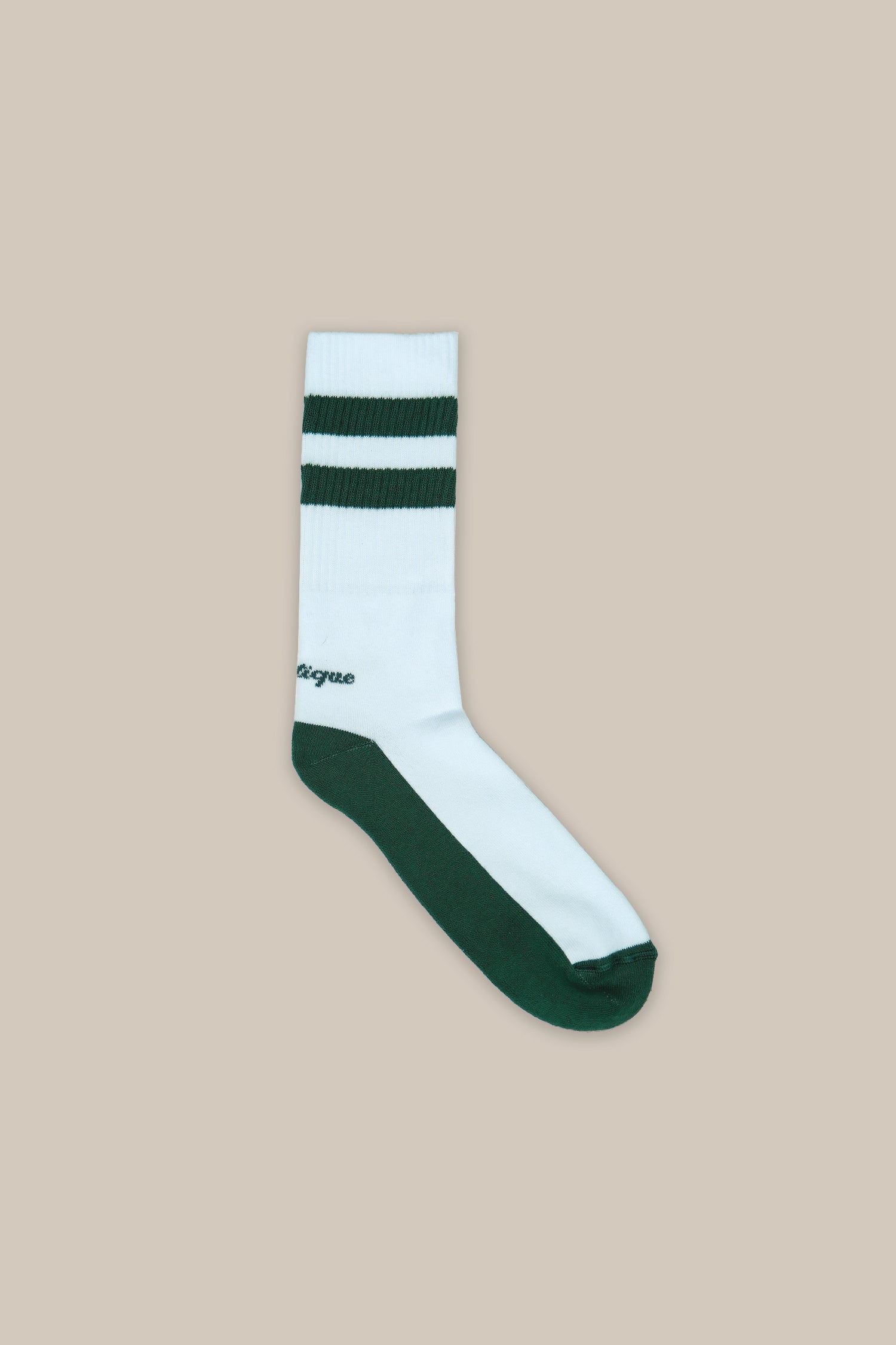 Éclectique Coccoli Vintage Stripe Achilles Logo Calf Socks