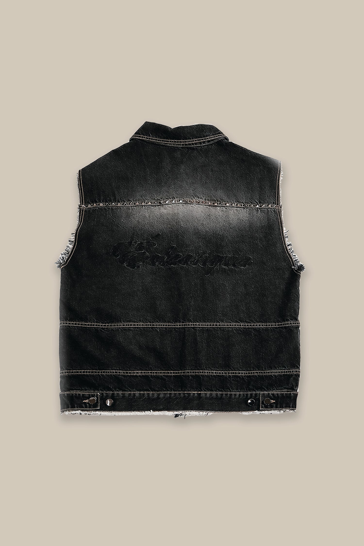 Éclectique Oversized Denim Jean Vest
