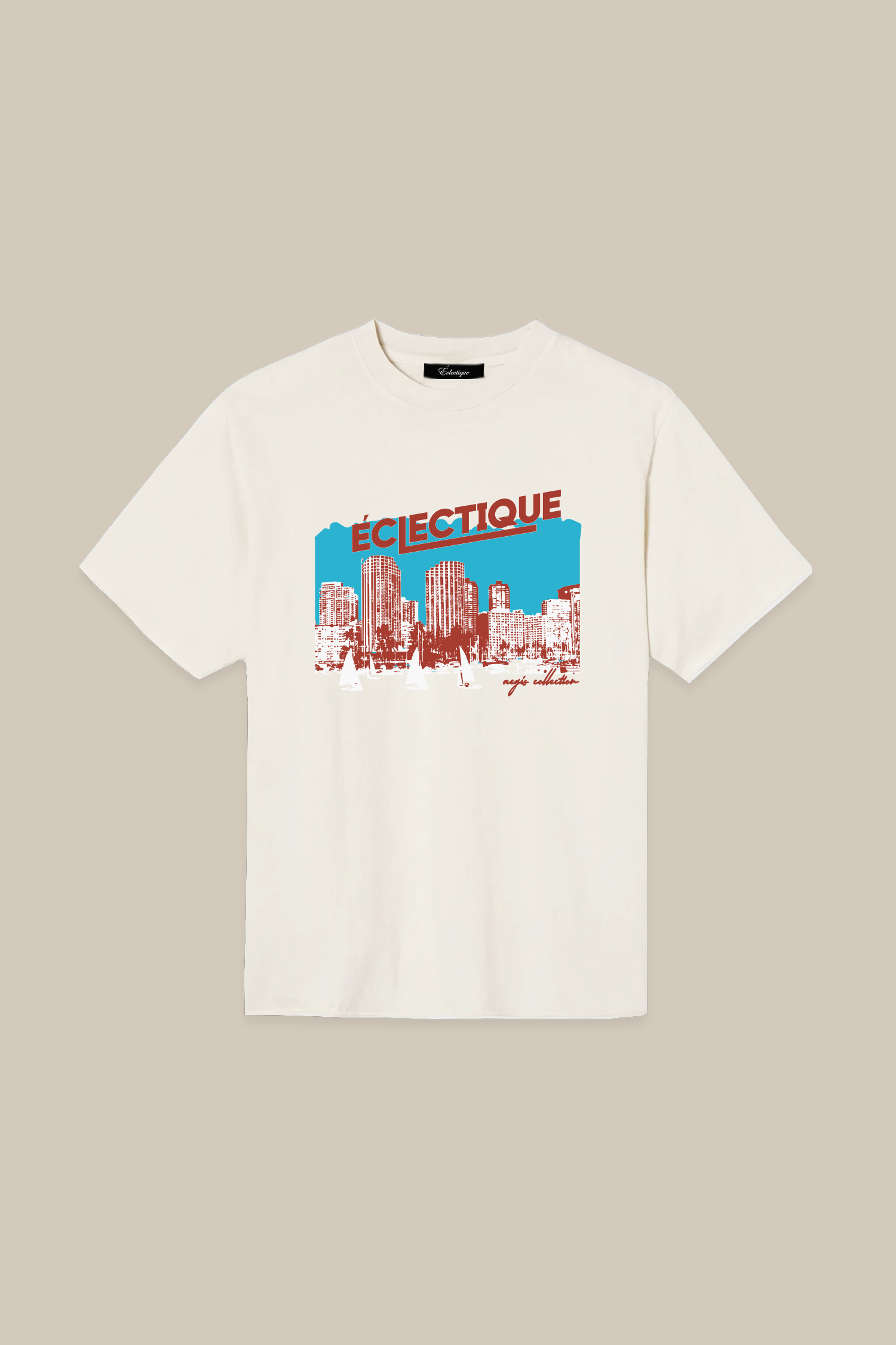 Éclectique San Diego Skyline Graphic T-shirt