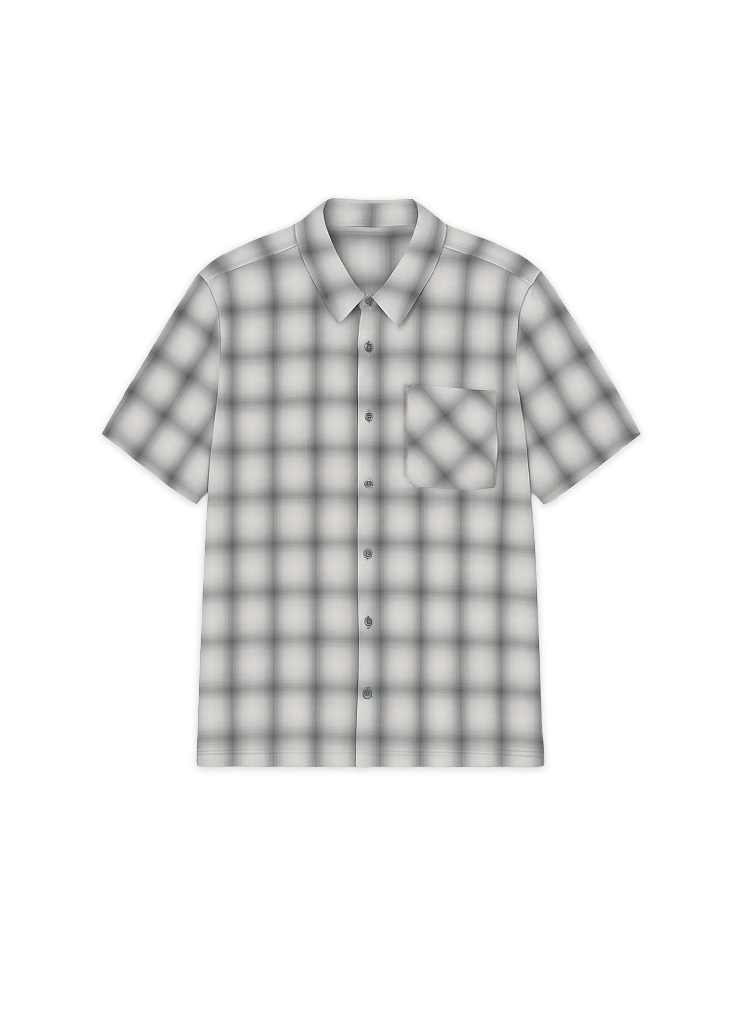 Monotone Plaid Shirt
