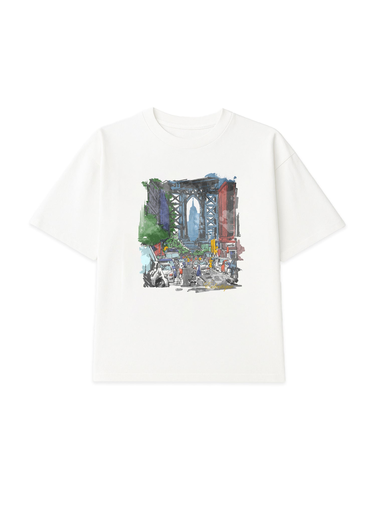 The Brooklyn Bridge Painting Graphic T-shirt