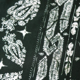 Éclectique Script Paisley Silk Scarf Bandana