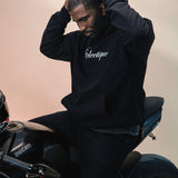 Éclectique Script Logo Mid-weight Cotton Jersey Hoodie
