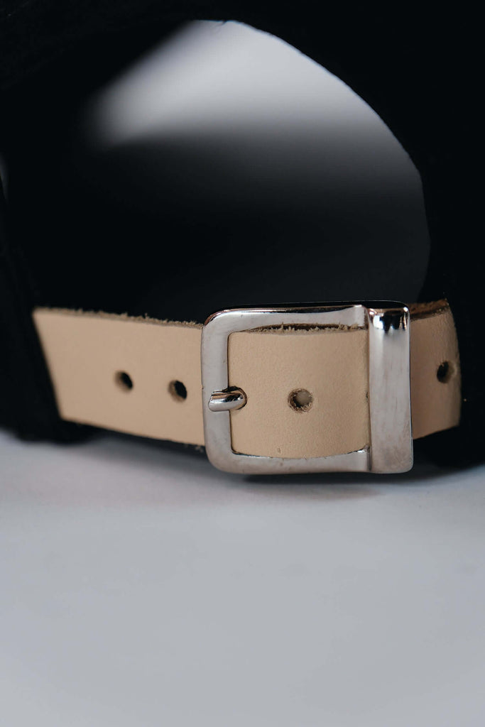 Black Suede Baseball Cap - View 2