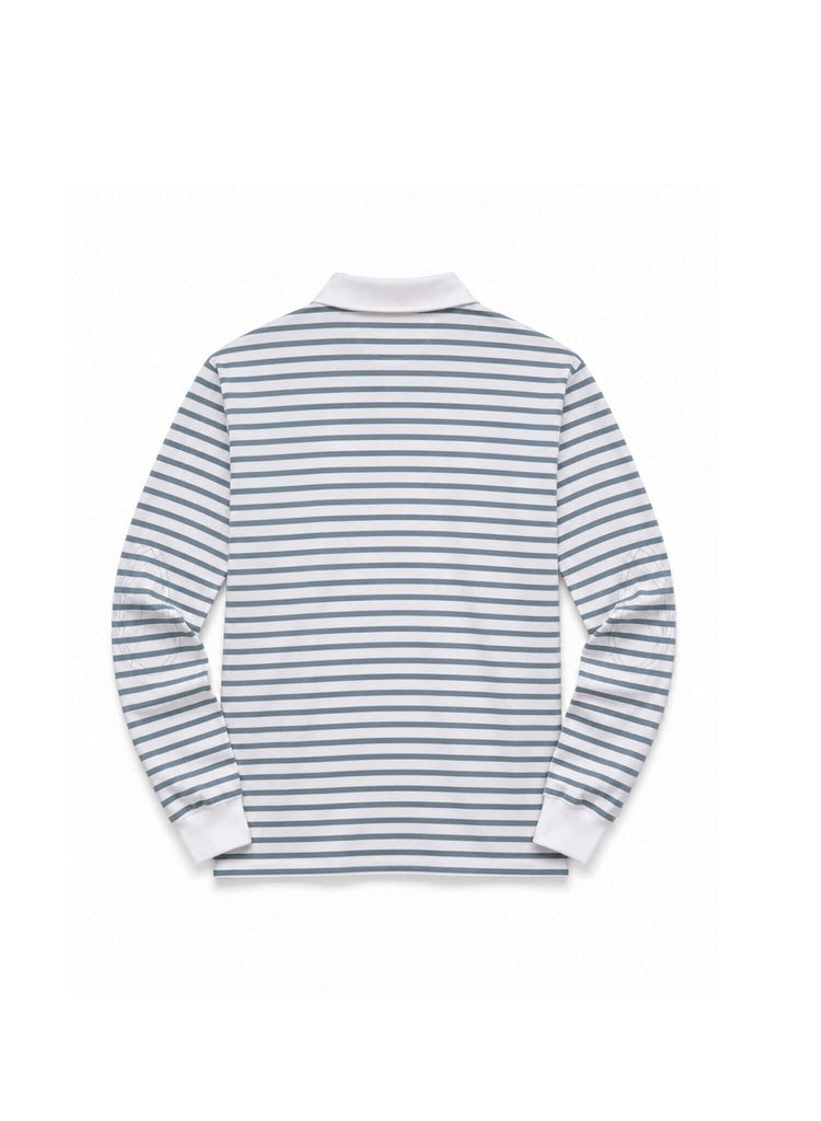 Striped Long Sleeve Rugby Shirt - View 2
