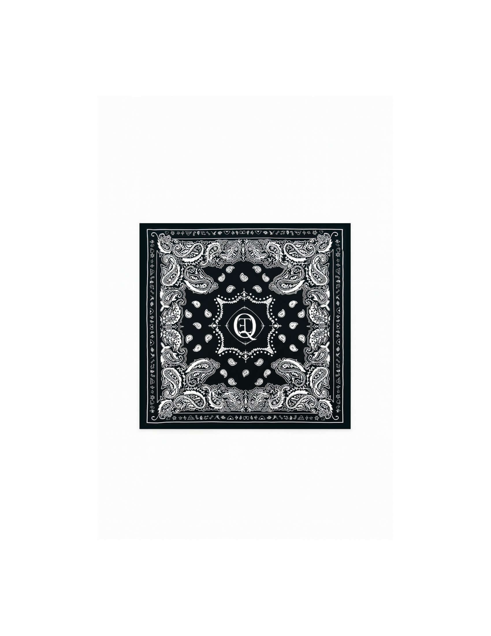 Black Paisley Bandana flat lay