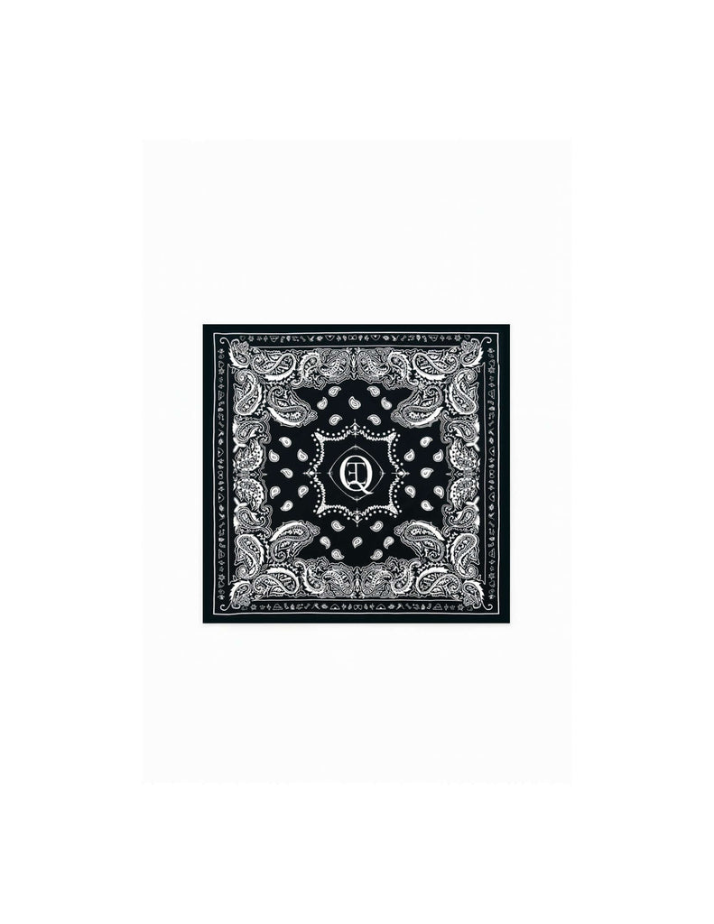 Black Paisley Bandana - View 1