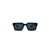 Éclectique Noir Square Shade Polarized Glass Sunglasses