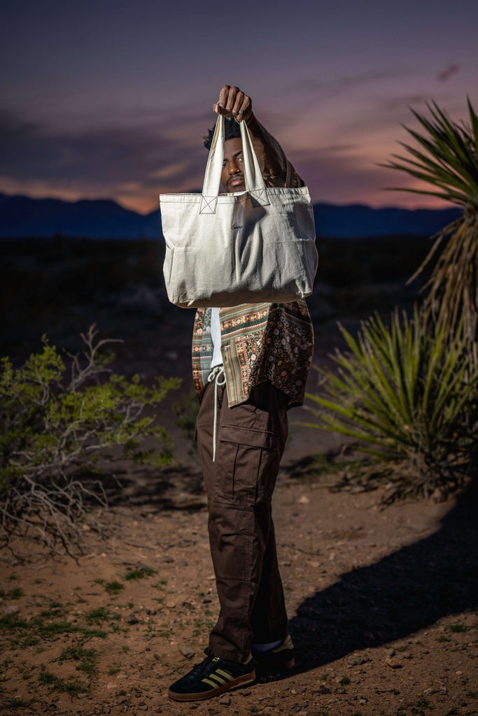 canvas tote bag for travel Canvas Tote Bag in Natural