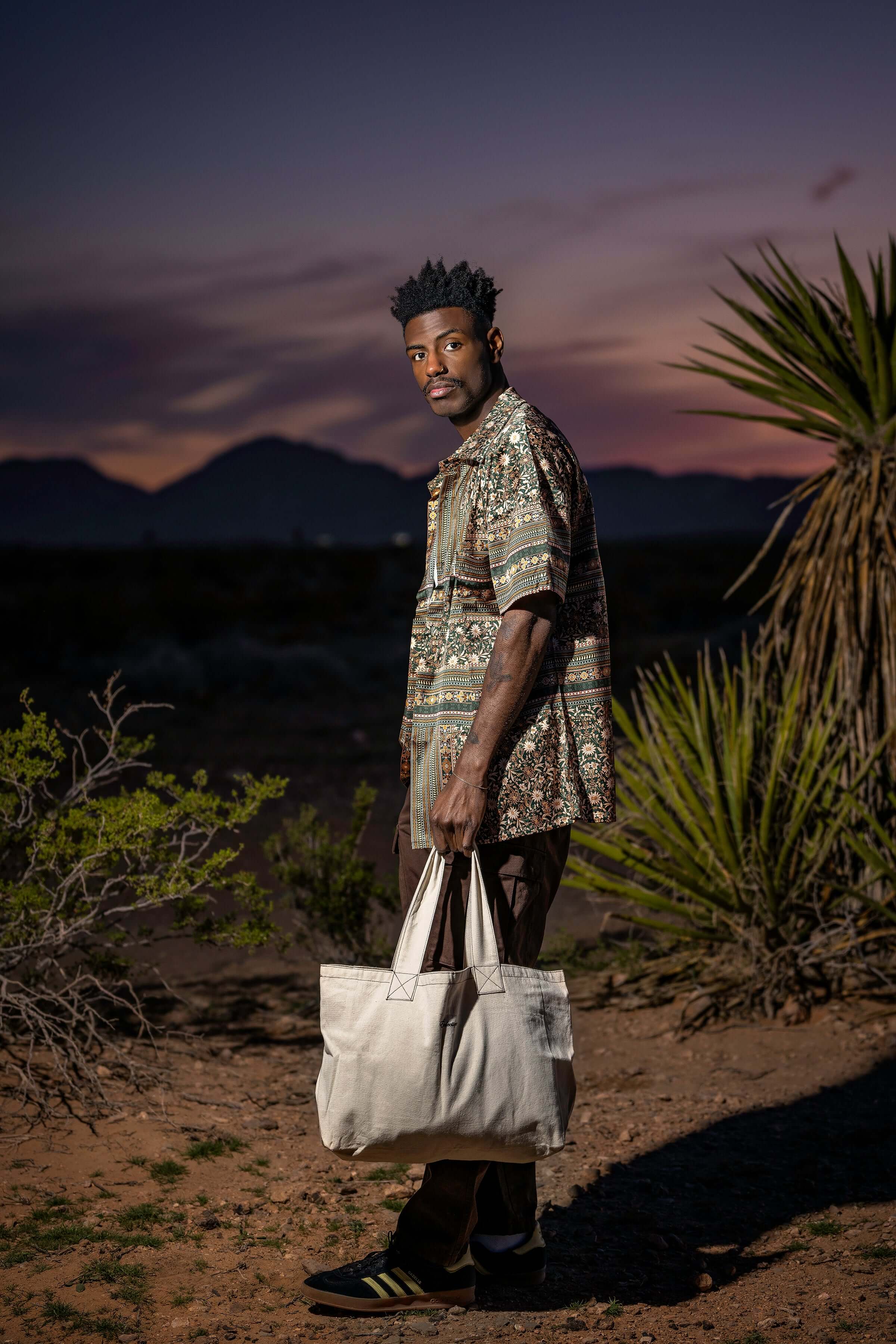 natural canvas tote bag styled for everyday carry