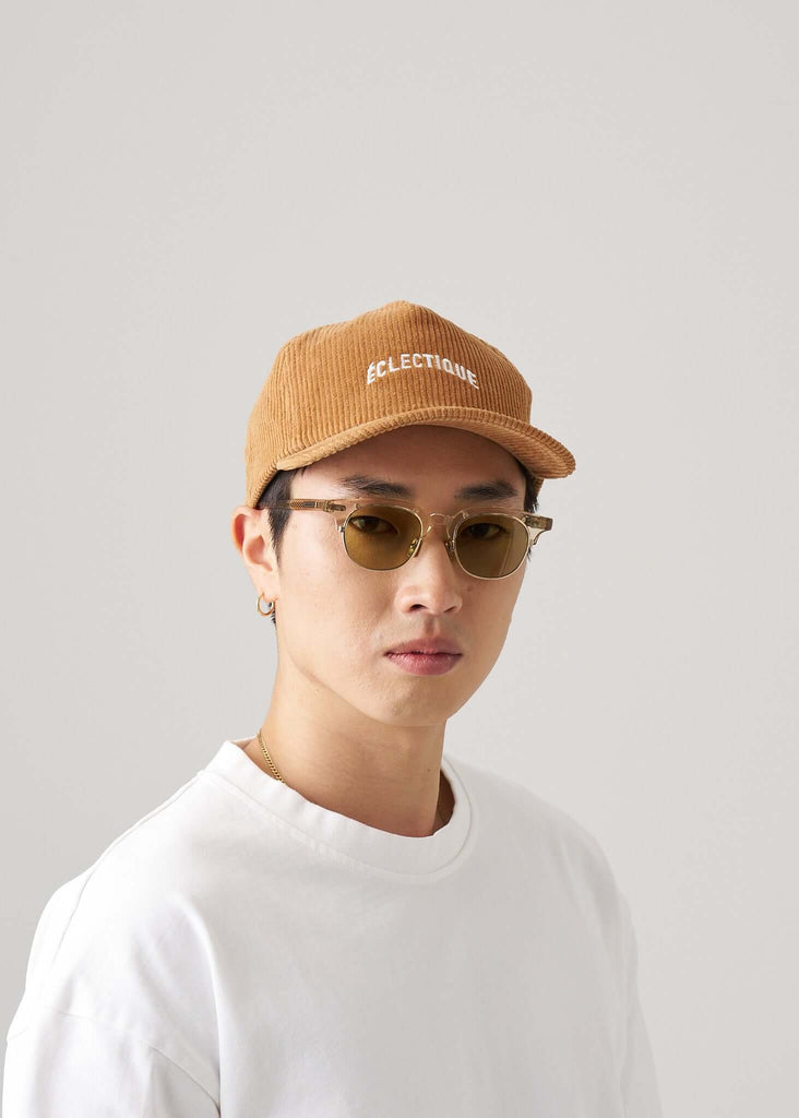 Corduroy Snapback Hat in Amber Ash - View 2