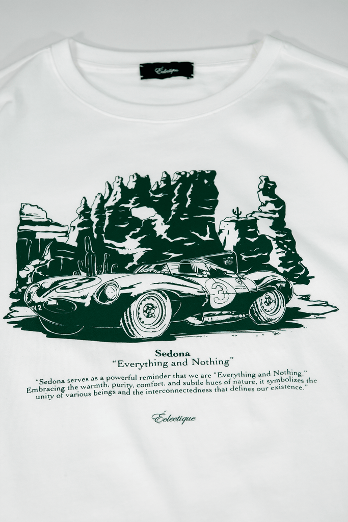 Jaguar Graphic T-Shirt with D-Type Race Car - View 2