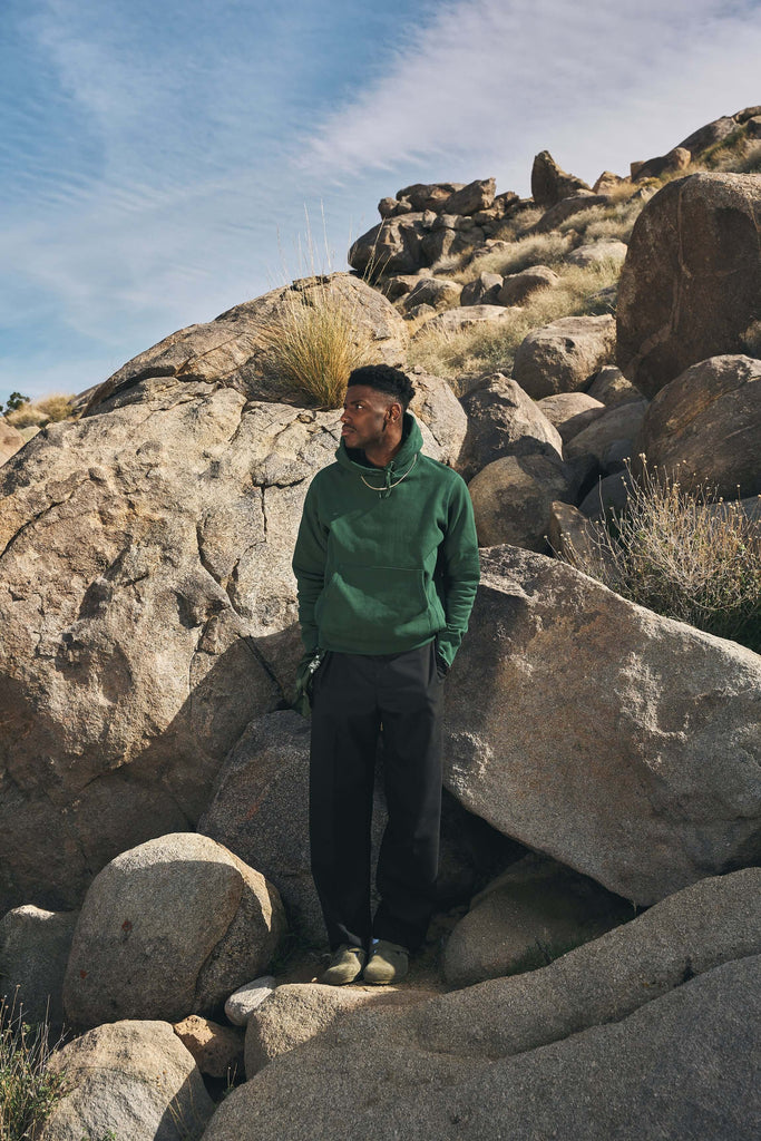 Mid weight Cotton Hoodie Sweatshirt - View 2