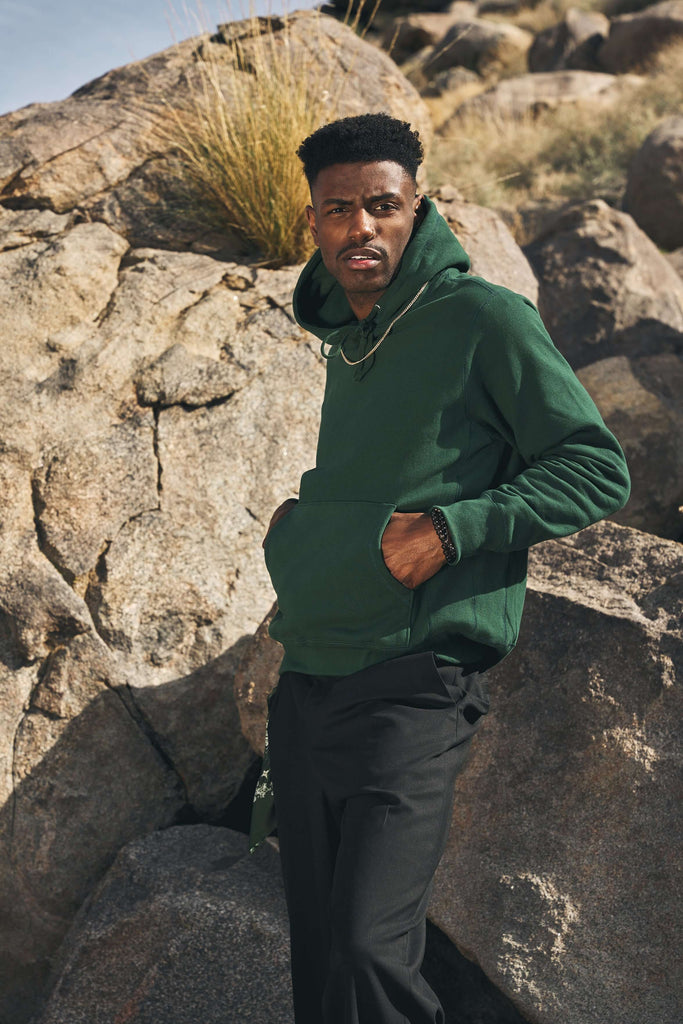 Mid weight Cotton Hoodie Sweatshirt - View 2