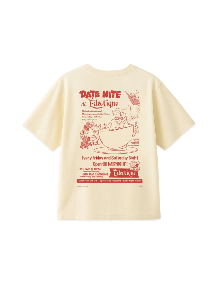 Date Night Buttercream Graphic T-Shirt - View 2