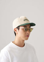 thumbnail for Two Tone Snapback Hat in Green & Natural