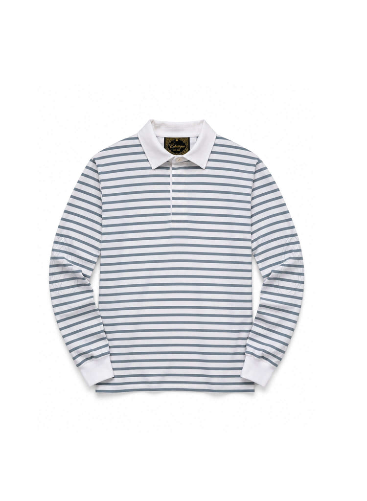 Striped Long Sleeve Rugby Shirt - View 2