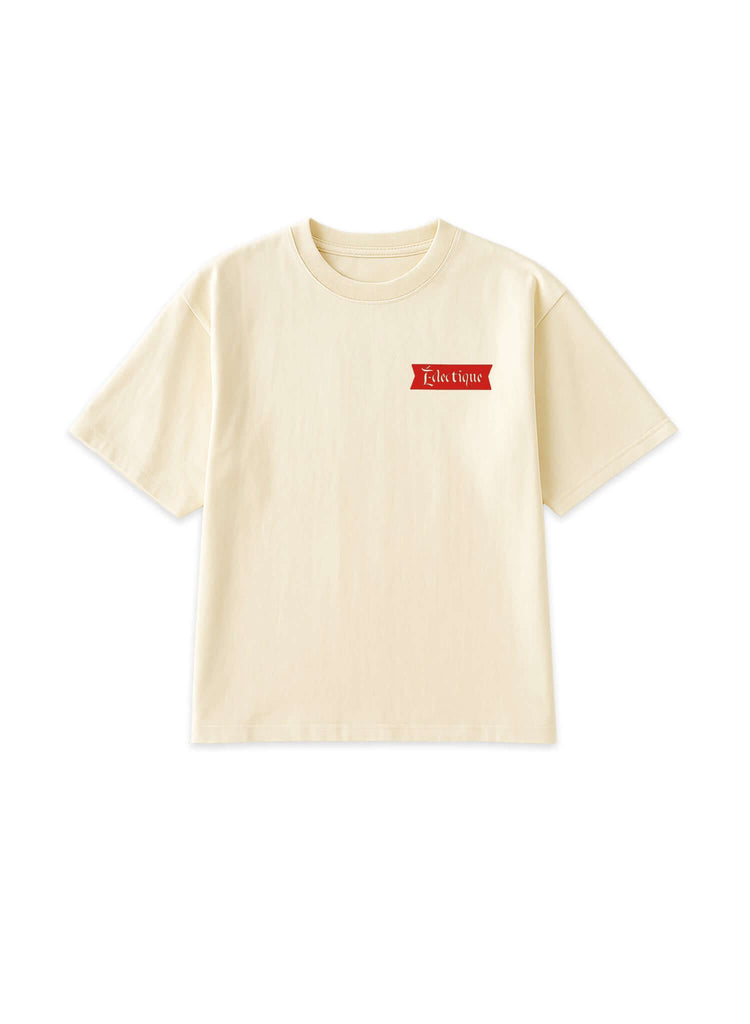 Date Night Cream Graphic T-Shirt - View 1