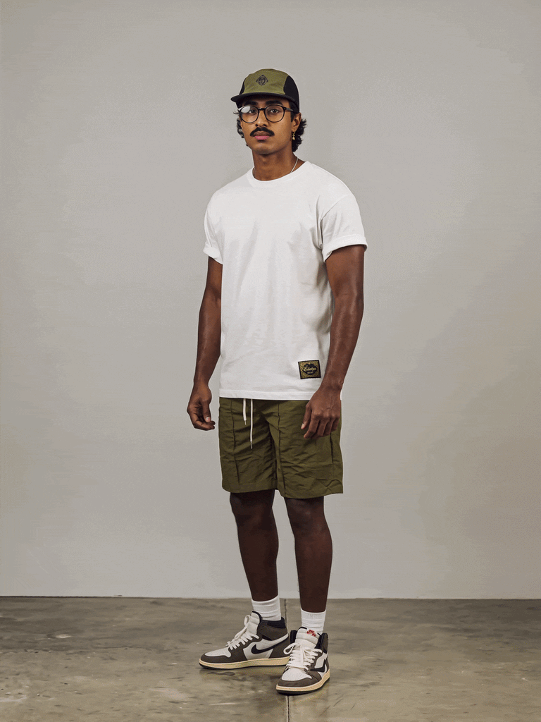 Men's White Cotton T-shirt– Essential - View 2