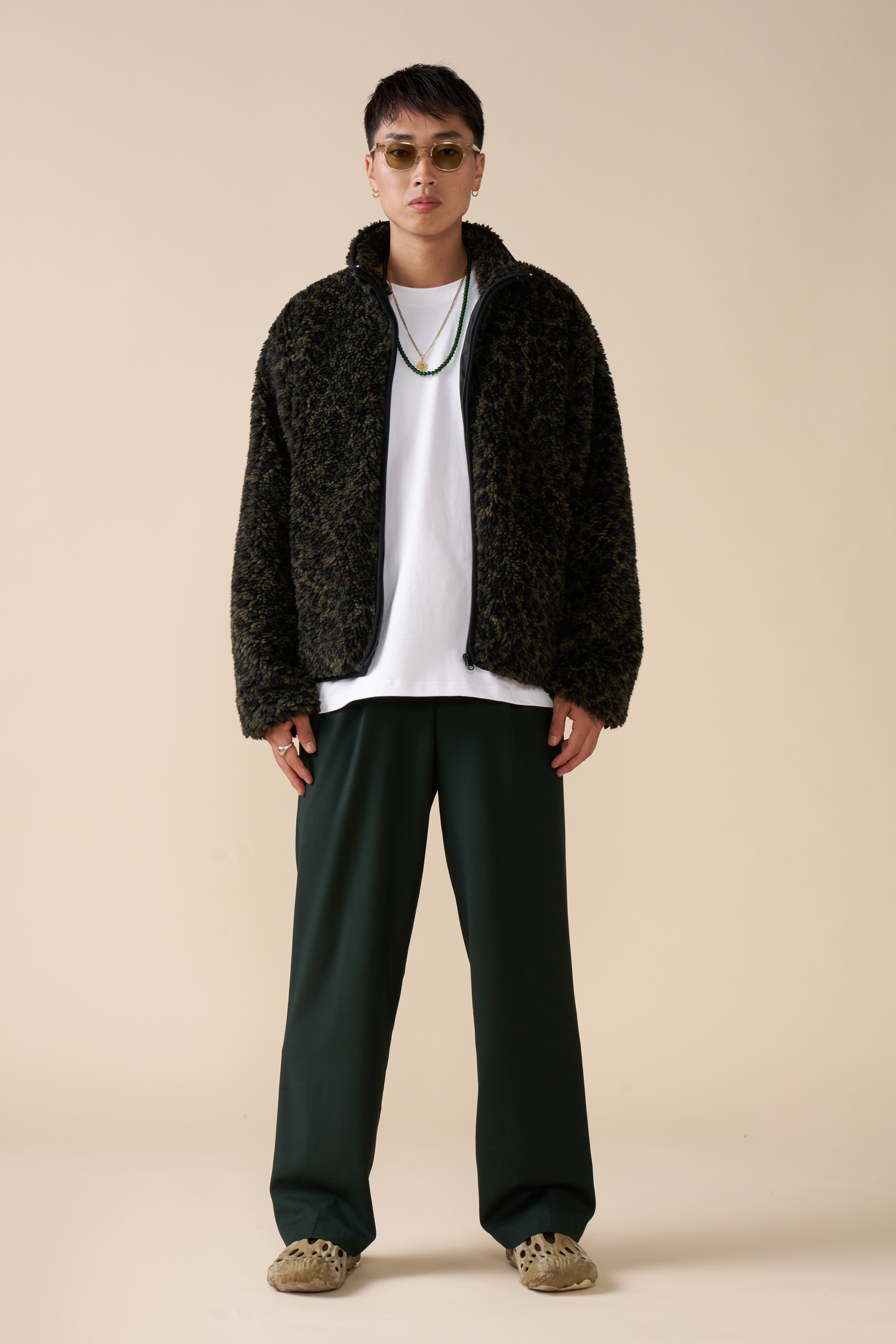 Éclectique Leopard  Fleece Jacket