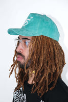 thumbnail for Green Suede Baseball Cap
