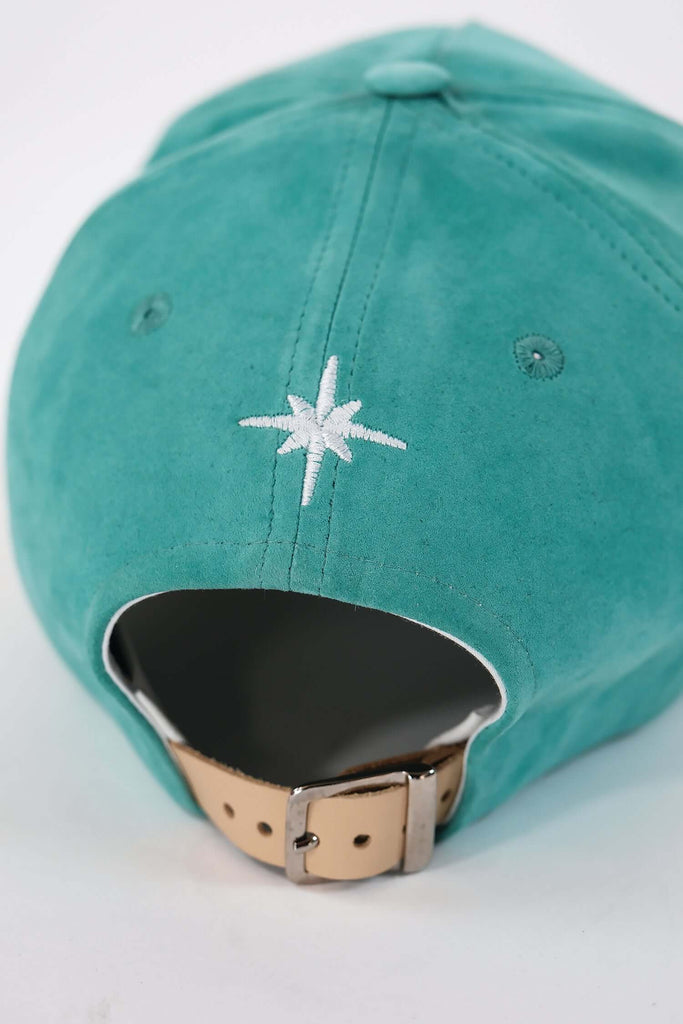 Green Suede Baseball Cap - View 2