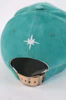 thumbnail for Green Suede Baseball Cap