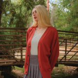 Éclectique Ela Signature V-neck Relaxed Fit Cardigan