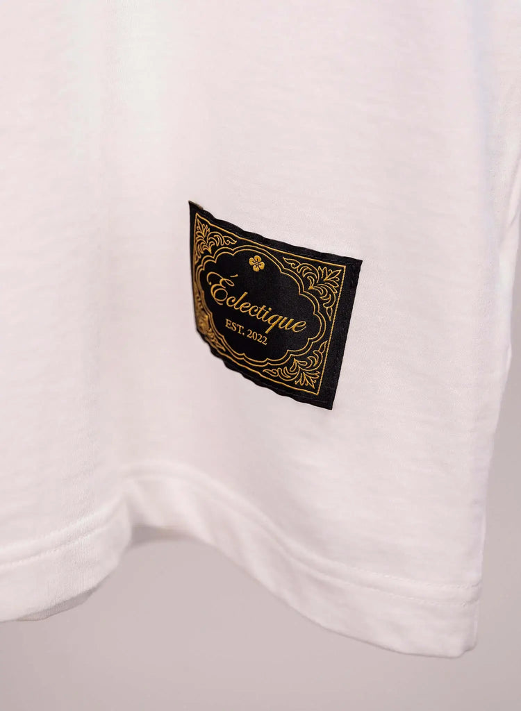 Men's White Cotton T-shirt– Essential - View 2