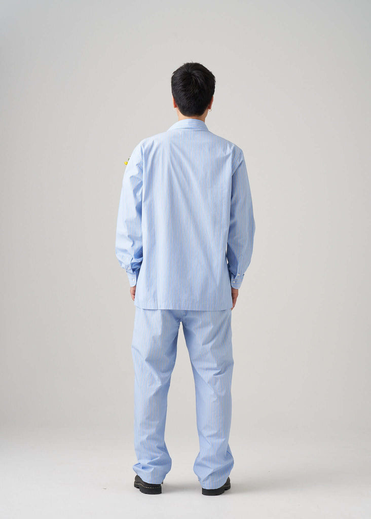 Men's Striped Casual Pants In Lightweight Cotton - View 2