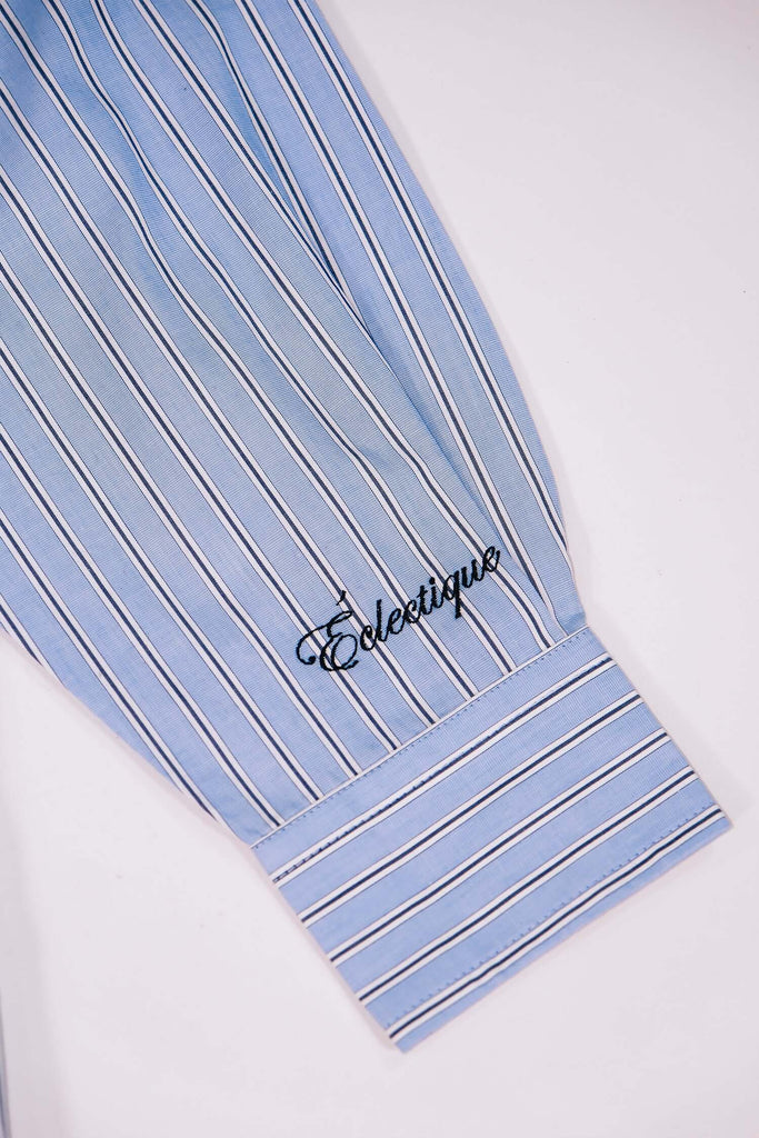 Men's Striped Casual Shirt in Lightweight Cotton - View 2