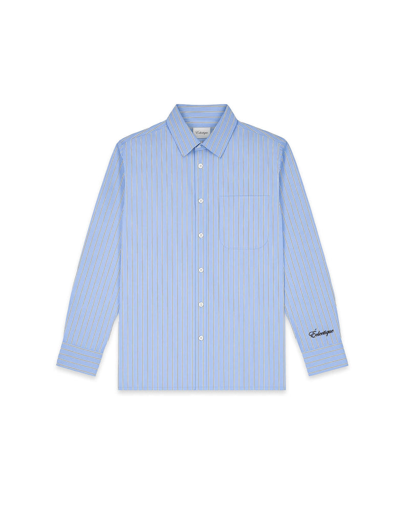 Men's Striped Casual Shirt in Lightweight Cotton - View 2