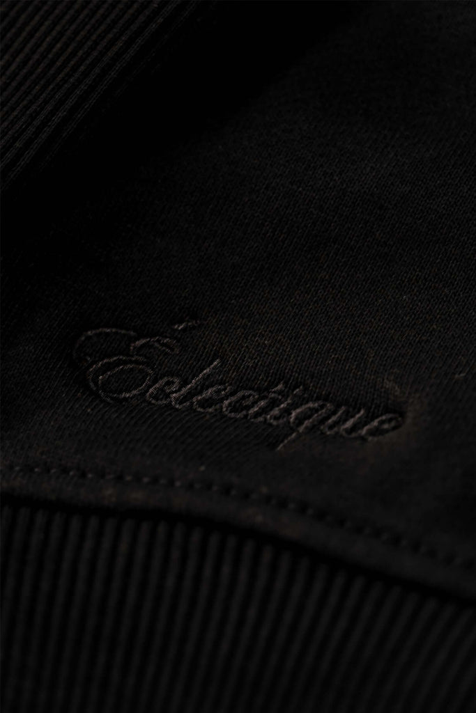 Midweight Cotton Hoodie Black - View 2