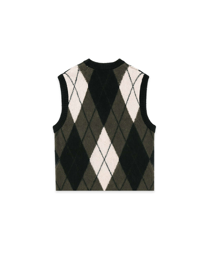 Mohair Vest Reversible Knit Sweater - View 2