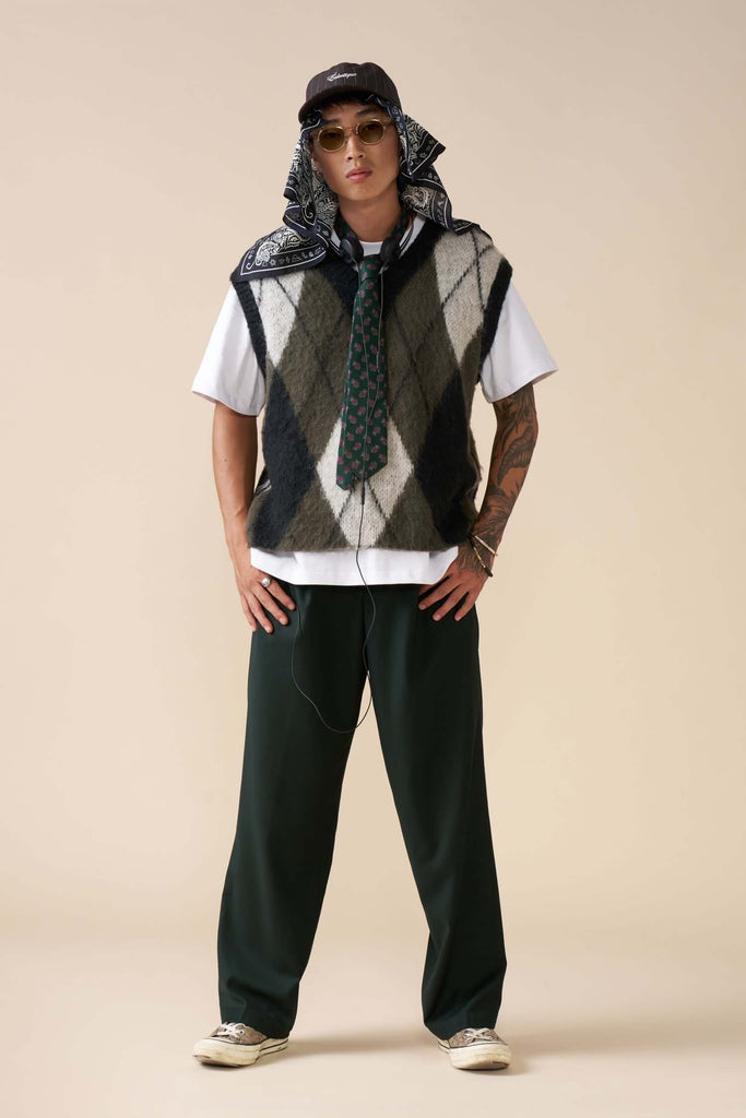 Mohair Vest Reversible Knit Sweater - View 2