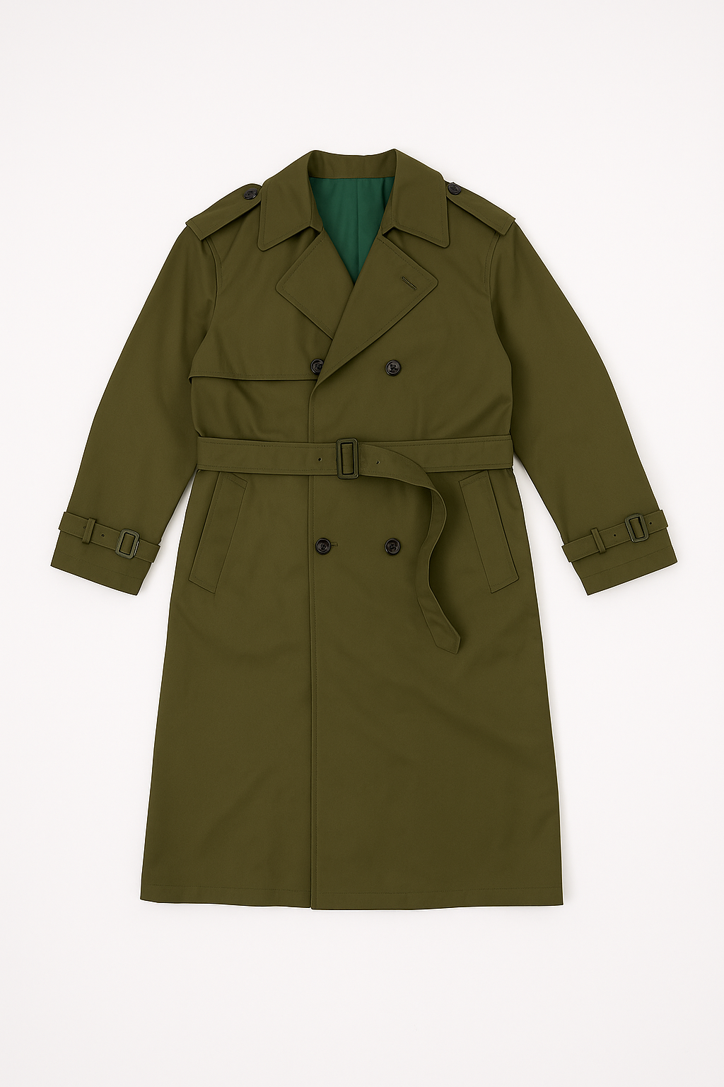 Double Gun Flap Trench Coat