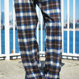 Mercer Plaid Pleated Pants