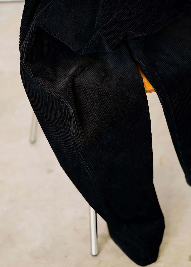 Pleated Corduroy Trousers - Mercer - View 2