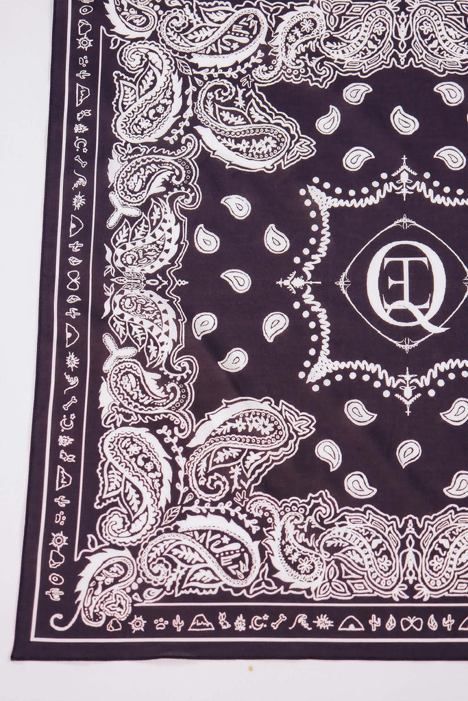 Purple Paisley Bandana - View 2