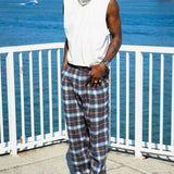 Mercer Plaid Pleated Pants