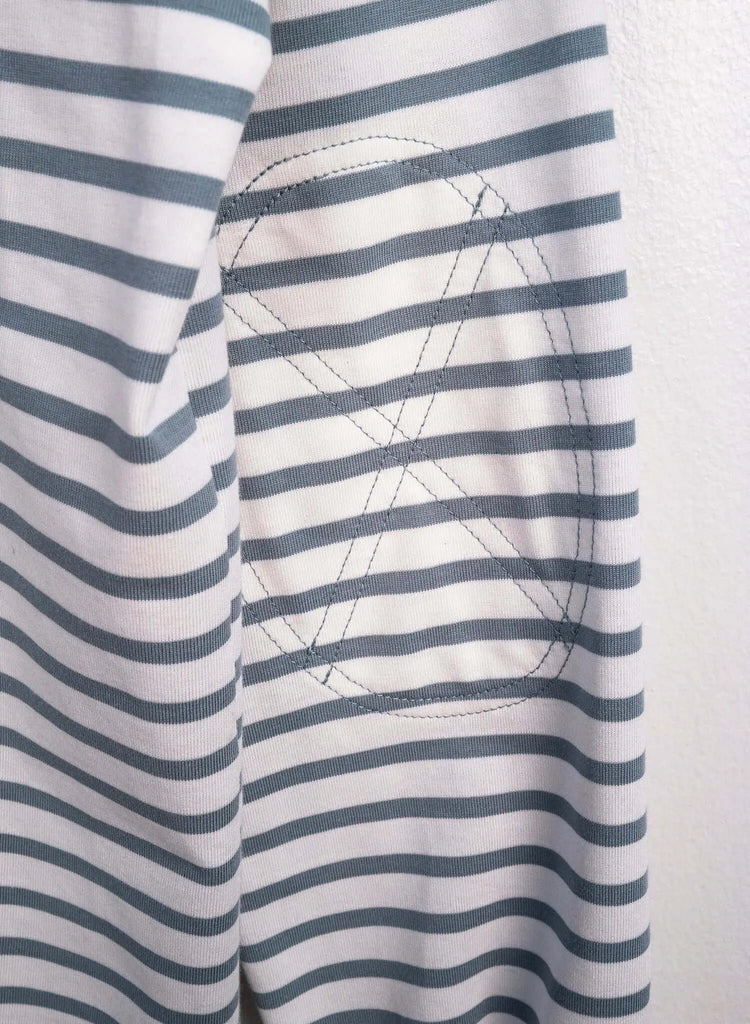 Men's Striped Long Sleeve Rugby Shirt - View 2