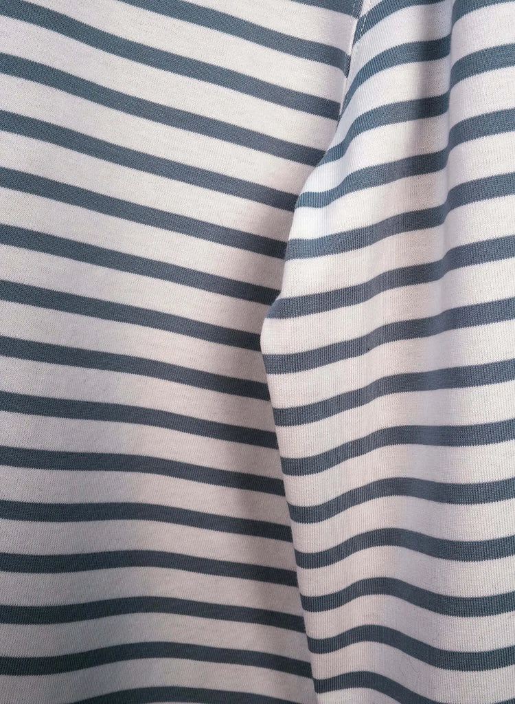 Men's Striped Long Sleeve Rugby Shirt - View 2