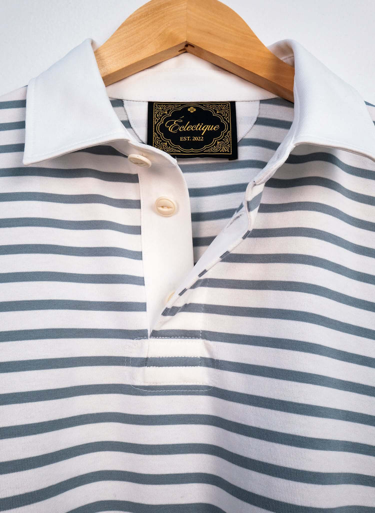 Striped Long Sleeve Rugby Shirt - View 2