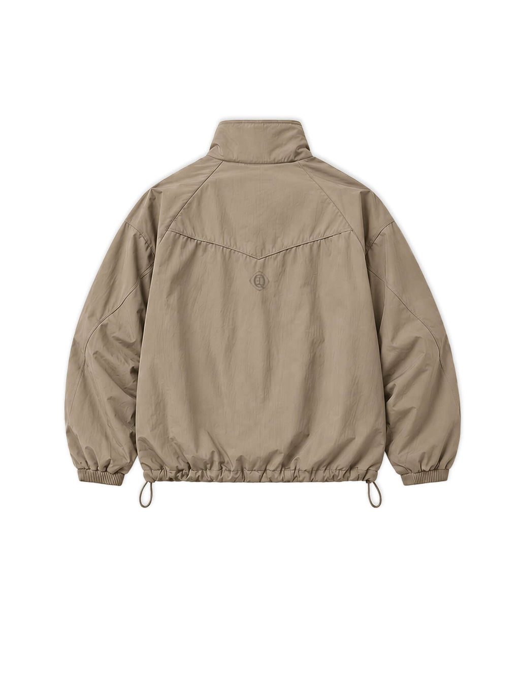 Back view of the Waypoint Lightweight Anorak in Clay, featuring a relaxed fit and elastic waistband.
