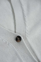 thumbnail for White V Neck Cardigan in Vanilla Ice