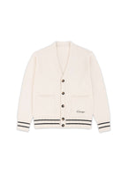 thumbnail for White V Neck Cardigan in Vanilla Ice